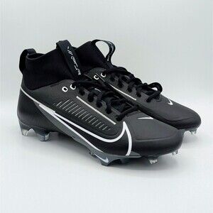 Nike Vapor Edge Pro 360 2 Black/White Football Cleats DA5456-010 Men's Size 8